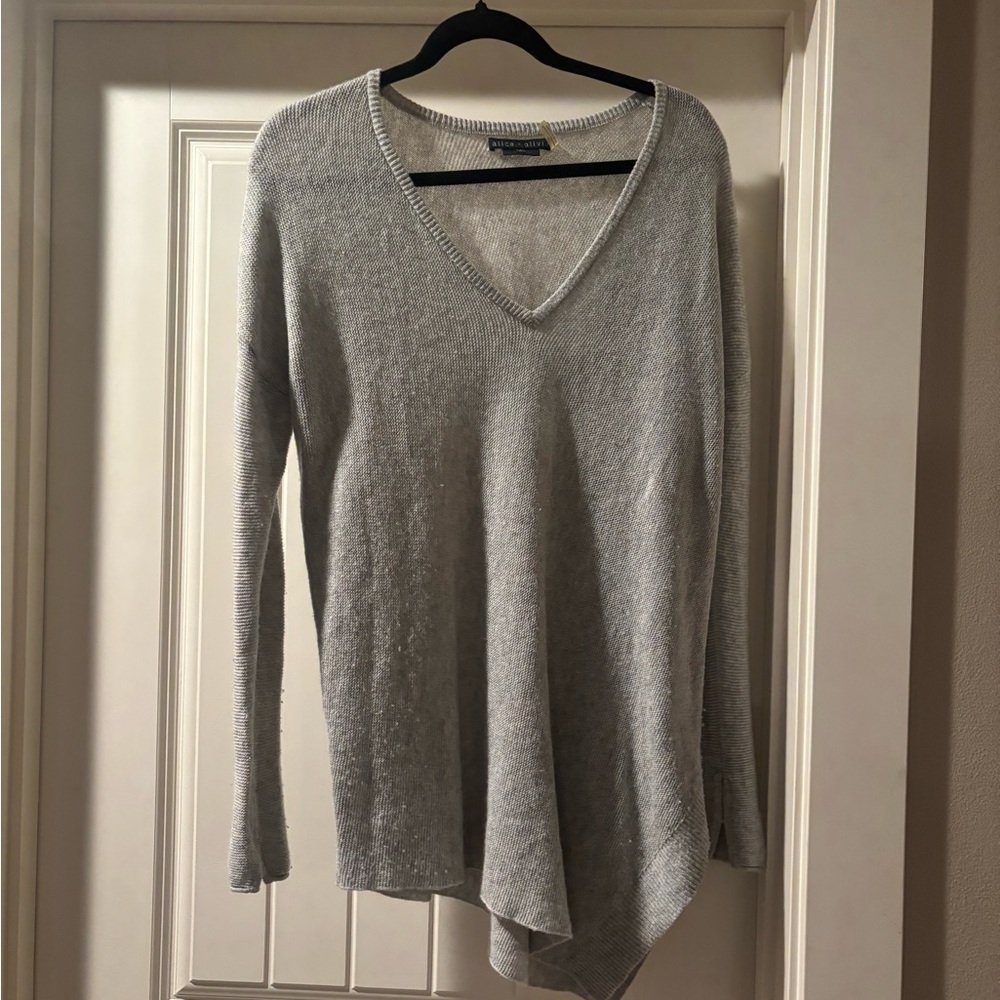 Alice + Olivia Asymmetrical Gray Wool Blend| Size S